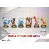 Disney Pack de 6 Estatuas Mini Diorama Stage 100 Years of Wonder-Disney Alphabet Art 10 cm