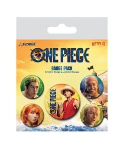 One Piece Pack 5 Chapas The Straw Hats