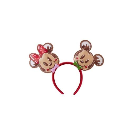 Disney by Loungefly Set de Mochila y Diadema Mickey & Friends Gingerbread Cookie AOP