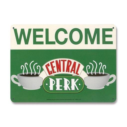 Friends Placa de Chapa Central Perk Welcome 15 x 21 cm