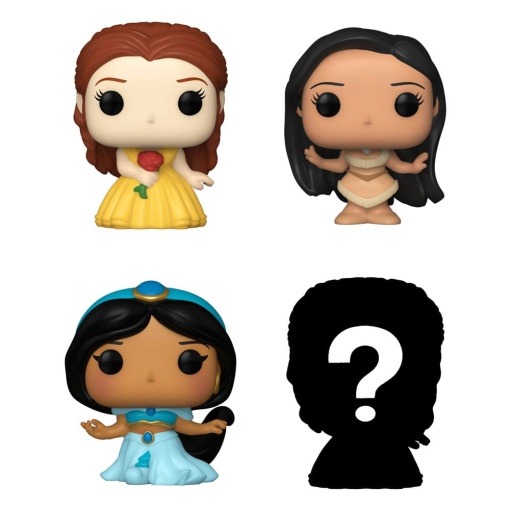 Disney Princesses Pack de 4 Figuras Bitty POP! Vinyl Belle 2