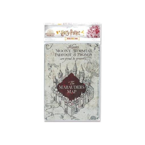 Harry Potter Placa de Chapa Marauders Map 15 x 21 cm