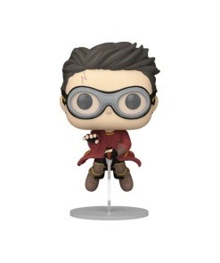 Harry Potter Figura POP! Movies Vinyl Harry w/Broom(Quidditch) 9 cm