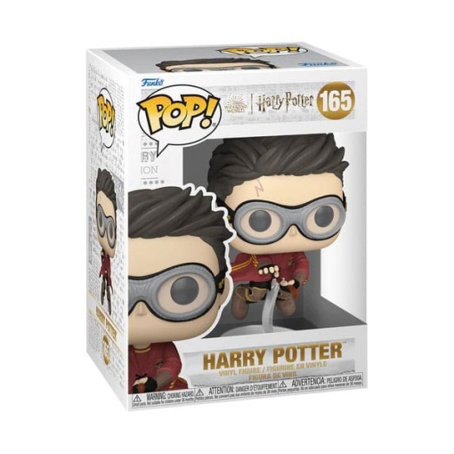 Harry Potter Figura POP! Movies Vinyl Harry w/Broom(Quidditch) 9 cm