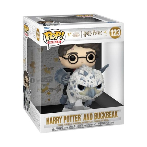 Harry Potter y el prisionero de Azkaban POP! Rides Deluxe Vinyl Figura Harry & Buckbeak 13 cm