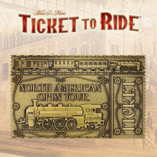 Ticket to Ride Réplica North American Open Tour Ticket Limited Edition