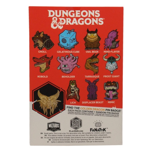 Dungeons & Dragons Chapas Expositor 50th Anniversary Mystery Pin Badge (12)