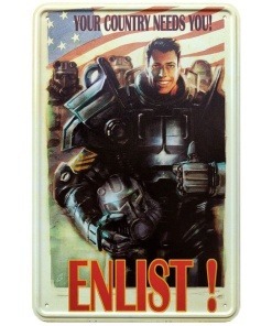 Fallout cartel de metal Enlist