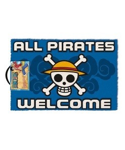 One Piece Felpudo All Pirates Welcome 60 x 40 cm