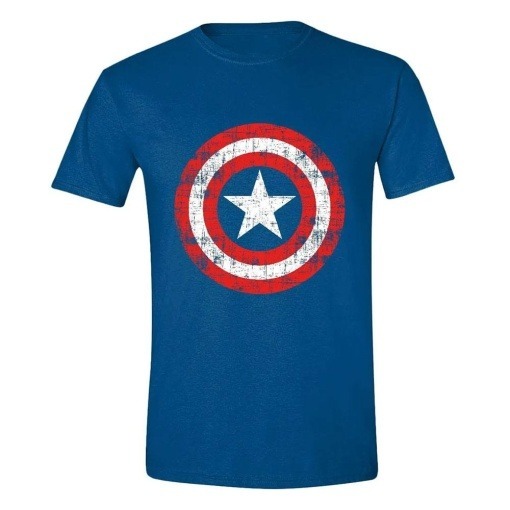 Marvel Camiseta Captain America Cracked Shield