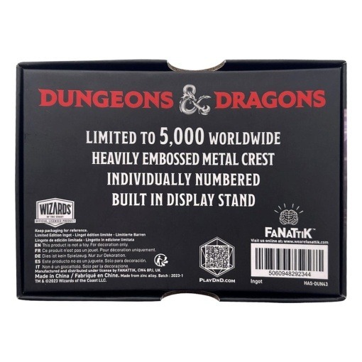 Dungeons & Dragons Lingote Mithral Hall Limited Edition