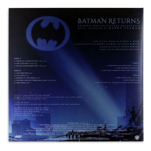 DC Comics Original Motion Picture Soundtrack by Danny Elfman Batman Returns Vinilo 2xLP