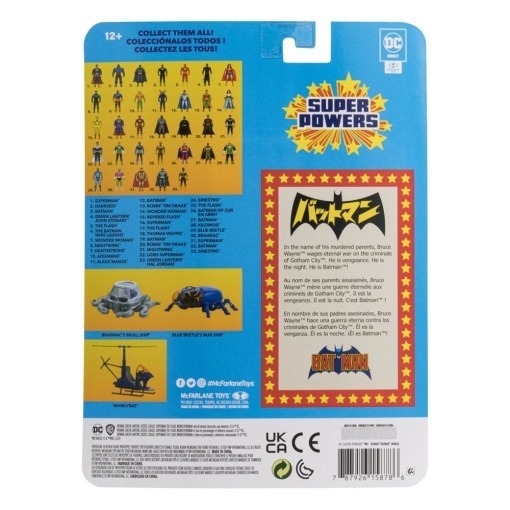 DC Direct Figura Super Powers Batman (Manga) 13 cm