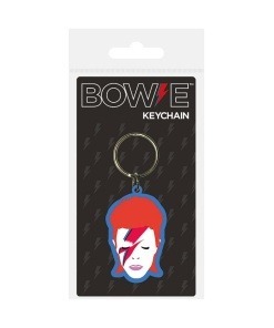 David Bowie Llavero caucho Aladdin Sane 6 cm