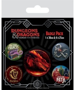 Dungeons & Dragons Pack 5 Chapas Movie