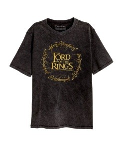 El Señor de los Anillos Camiseta Gold Foil Logo