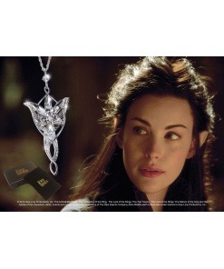 El Señor de los Anillos Colgante Arwen´s Evenstar (bañado en plata)