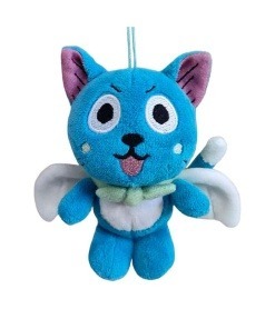 Fairy Tail Peluche & Llavero Happy 10 cm