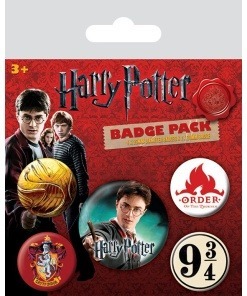 Harry Potter Pack 5 Chapas Gryffindor