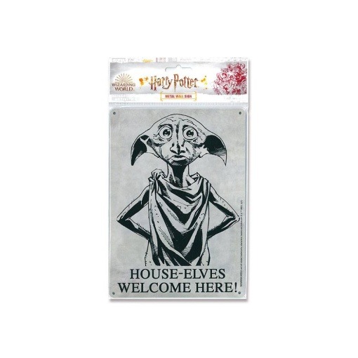 Harry Potter Placa de Chapa House-Elves 15 x 21 cm