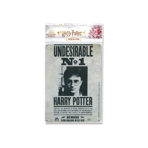 Harry Potter Placa de Chapa Undesirable No. 1 15 x 21 cm