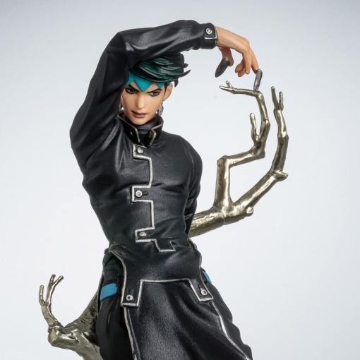 JoJo's Bizarre Adventure Figura Bolígrafo Rohan Kishibe Black Ver. 19 cm