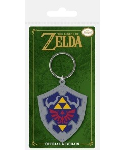 Legend of Zelda Llavero caucho Hylian Shield 6 cm