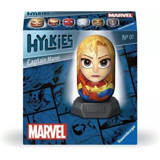 Marvel Puzzle 3D Captain Marvel Hylkies (54 piezas)