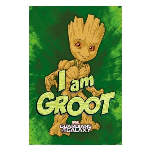 Marvel Set de 4 Pósteres Guardians of the Galaxy I am Groot 61 x 91 cm (4)