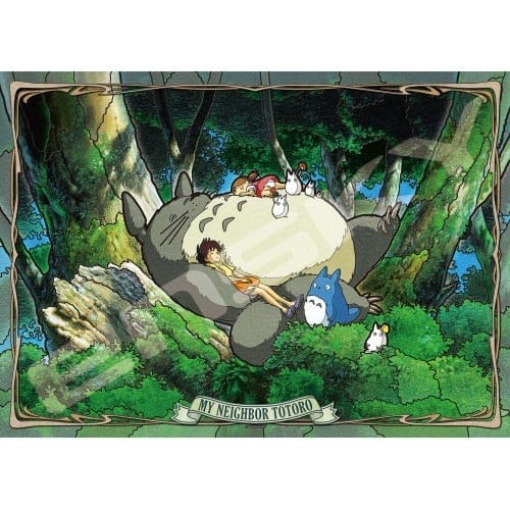 Mi vecino Totoro Puzzle Stained Glass Napping with Totoro(500 piezas)