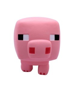 Minecraft Figura Antiestres Mighty Mega Squishme Cerdo 25 cm