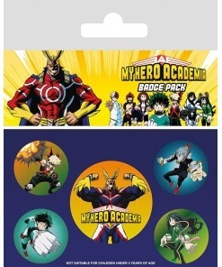 My Hero Academia Pack 5 Chapas Characters