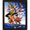 One Piece Póster Efecto 3D Straw Hat Pirates Assault 26 x 20 cm