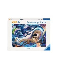 Original Ravensburger Quality Puzzle Gigantesco festival del dragón de día y de noche (5000 piezas)