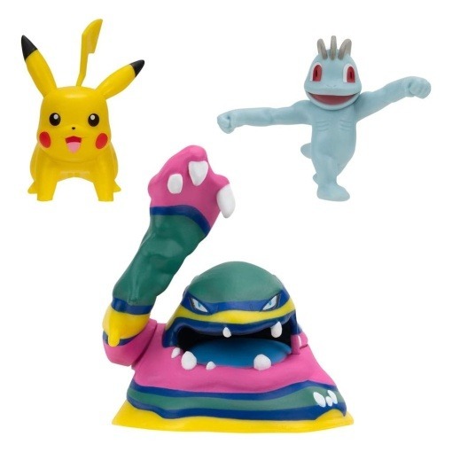 Pokémon Pack de 3 Figuras Battle Figure Set Machop