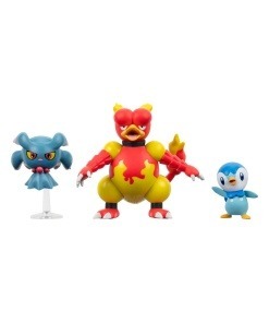 Pokémon Pack de 3 Figuras Battle Figure Set Piplup