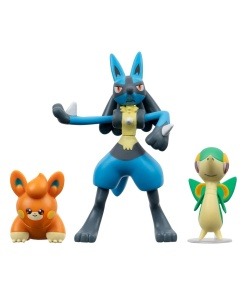 Pokémon Pack de 3 Figuras Battle Figure Set Snivy
