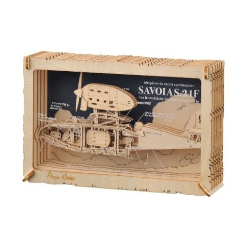 Porco Rosso Paper Model Kit Paper Theater Wood Style Savoia