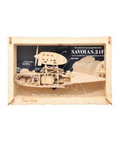 Porco Rosso Paper Model Kit Paper Theater Wood Style Savoia