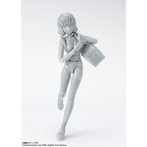 S.H. Figuarts Figura Body-Chan School Life Edition DX Set (Gray Color Ver.) 13 cm