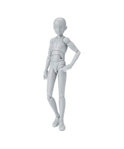 S.H. Figuarts Figura Body-Kun School Life Edition DX Set (Gray Color Ver.) 13 cm