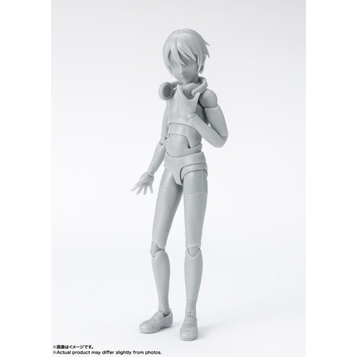 S.H. Figuarts Figura Body-Kun School Life Edition DX Set (Gray Color Ver.) 13 cm