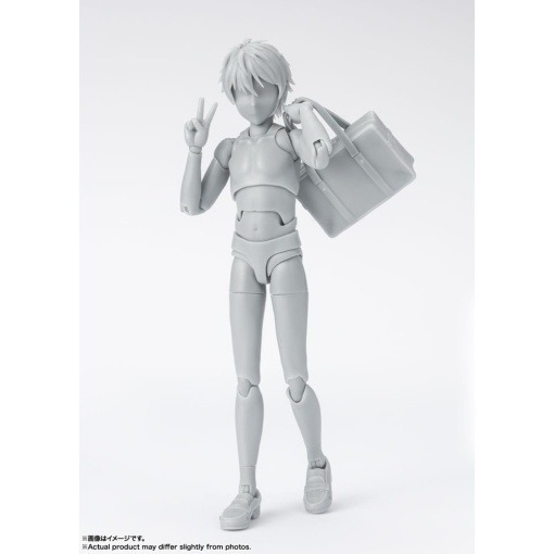 S.H. Figuarts Figura Body-Kun School Life Edition DX Set (Gray Color Ver.) 13 cm