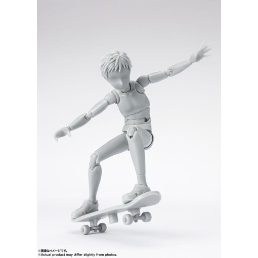 S.H. Figuarts Figura Body-Kun School Life Edition DX Set (Gray Color Ver.) 13 cm