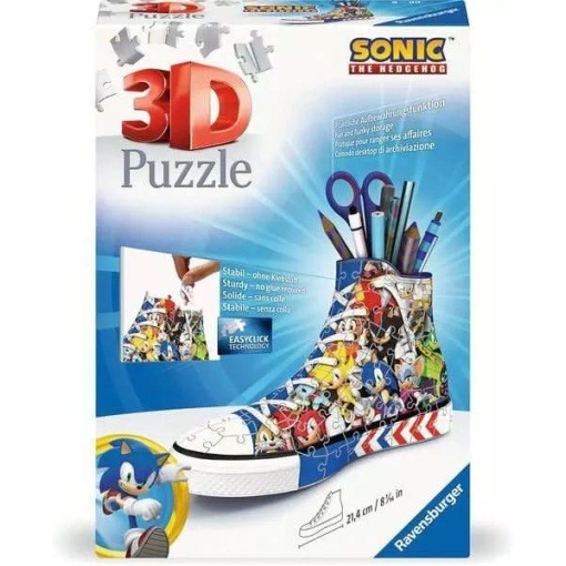 Sonic - The Hedgehog Puzzle 3D Sneaker (108 piezas)