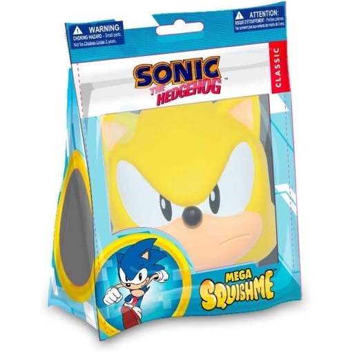 Sonic the Hedgehog Figura Antiestres Mega Squishme Super Sonic 15 cm