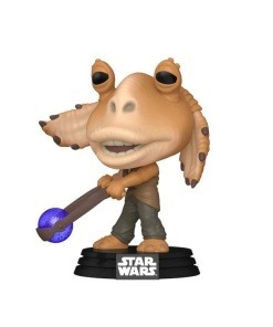 Star Wars: Episodio I - La amenaza fantasma Anniversary POP! Vinyl Figura Jar Jar Binks w/ Booma Balls 9 cm