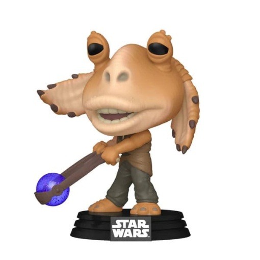 Star Wars: Episodio I - La amenaza fantasma Anniversary POP! Vinyl Figura Jar Jar Binks w/ Booma Balls 9 cm