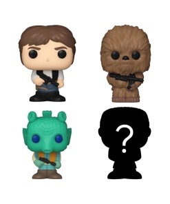 Star Wars Pack de 4 Figuras Bitty POP! Vinyl Han Solo 2