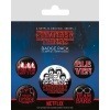 Stranger Things Pack 5 Chapas Characters